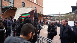 Baltimore Protest Cop Ducking